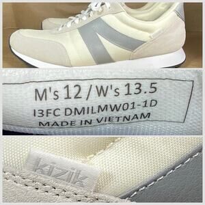 Kizik Milan Bone Men’s Size 12/Women’s 13.5 Mens Athletic Nylon Sneaker Comfort